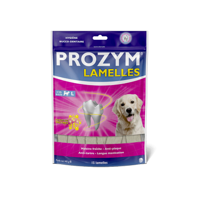Friandise Bucco-Dentaire Chien '15 Lamelles Anti-Tartre' | Prozym - Taille L