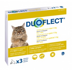 Pipette Anti-Parasites 'Solution Spot-On Chat' | Duoflect Pipette Anti-Parasites 'Solution Spot-On Chat' | Duoflect - 1-5 kg