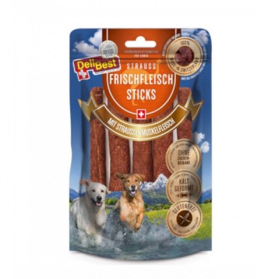 Sticks de Viande d'Autruche pour Chien - DeliBest
