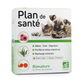 Complément Chien, Chat, Oiseau & Rongeur 'Plan de Santé' | Anibio Complément Chien, Chat, Oiseau & Rongeur 'Plan de Santé' | Anibio - Boîte