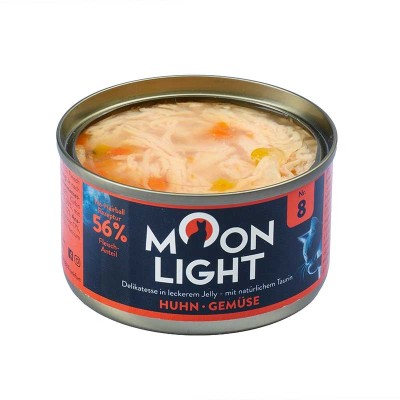 Pâtée Chat 'Nr. 8 Poulet, Légume en Gelée' | Moonlight - Alimentation Humide - Contenu