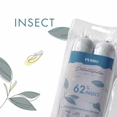 Friandise Chien 'Rouleau Gourmand Insecte' | Perro - Packaging