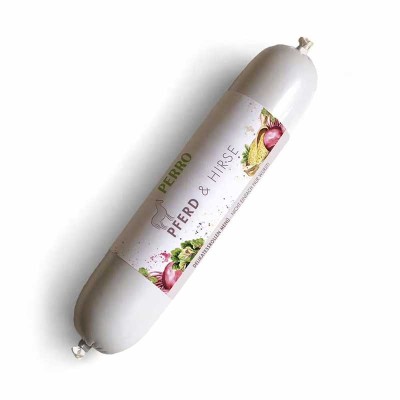 Nourriture Chien 'Rouleau Menu Cheval & Millet' | Perro - Packaging