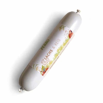 Nourriture Chien 'Rouleau Menu Saumon & Riz' | Perro - Packaging