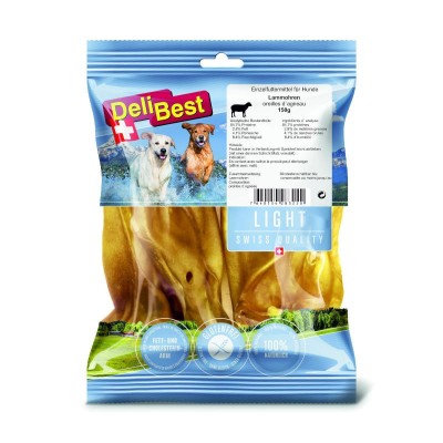 Oreilles d'Agneau pour Chien - DeliBest Light - 150 g