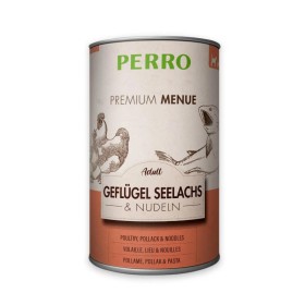 Pâtée Chien 'Premium Menu Adult Volaille, Lieu Noir & Nouilles' | Perro Pâtée Chien 'Premium Menu Adult Volaille, Lieu Noir & Nouilles' | Perro - Boîte de 410 g