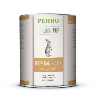 Pâtée Chien 'Premium Pur Lapin' | Perro - Boîte de 800 g