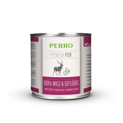 Pâtée Chien 'Premium Pur Gibier & Volaille' | Perro - Boîte de 200 g