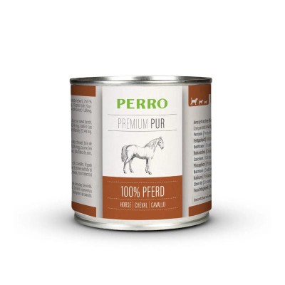 Pâtée Chien 'Premium Pur Cheval' | Perro - Boîte de 200 g