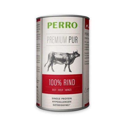Pâtée Chien 'Premium Pur Bœuf' | Perro - Boîte de 410 g