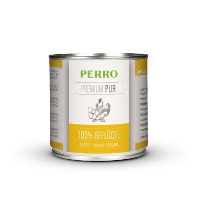 Pâtée Chien 'Premium Pur Volaille' | Perro - Boîte de 200 g