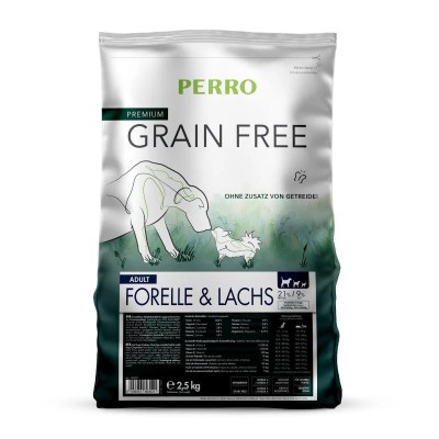 Croquette Chien 'Grain Free Adult Truite & Saumon' | Perro - Sac de 2,5 kg