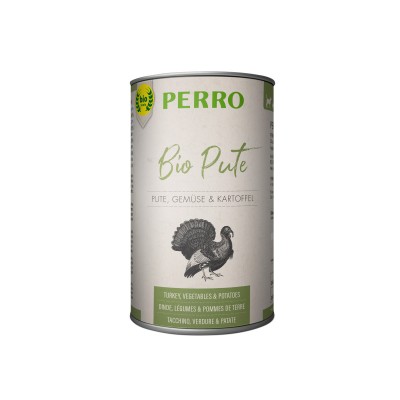 Pâtée Chien 'Bio Dinde Légumes & Pomme de Terre' | Perro - 410 g